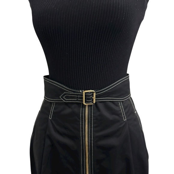 Sandro Paris lantern high waisted pants Size 6 black colour - Picture 4 of 17